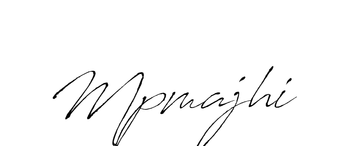 Make a beautiful signature design for name Mpmajhi. With this signature (Antro_Vectra) style, you can create a handwritten signature for free. Mpmajhi signature style 6 images and pictures png