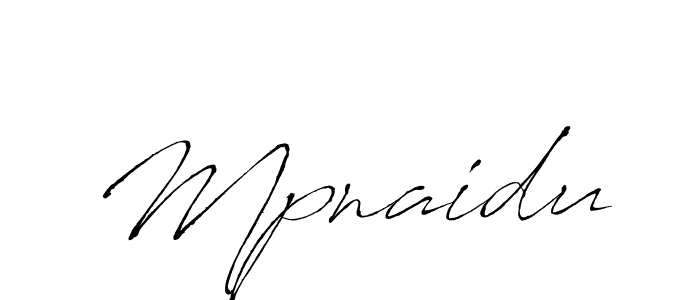 How to make Mpnaidu signature? Antro_Vectra is a professional autograph style. Create handwritten signature for Mpnaidu name. Mpnaidu signature style 6 images and pictures png