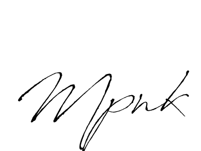 Use a signature maker to create a handwritten signature online. With this signature software, you can design (Antro_Vectra) your own signature for name Mpnk. Mpnk signature style 6 images and pictures png