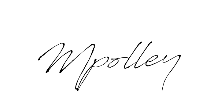 Make a beautiful signature design for name Mpolley. With this signature (Antro_Vectra) style, you can create a handwritten signature for free. Mpolley signature style 6 images and pictures png