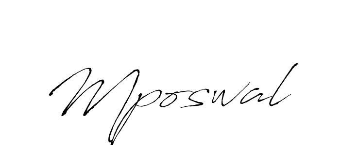 Also we have Mposwal name is the best signature style. Create professional handwritten signature collection using Antro_Vectra autograph style. Mposwal signature style 6 images and pictures png