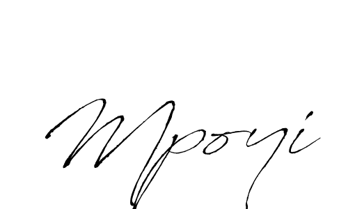 Mpoyi stylish signature style. Best Handwritten Sign (Antro_Vectra) for my name. Handwritten Signature Collection Ideas for my name Mpoyi. Mpoyi signature style 6 images and pictures png