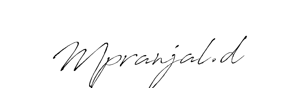 Mpranjal.d stylish signature style. Best Handwritten Sign (Antro_Vectra) for my name. Handwritten Signature Collection Ideas for my name Mpranjal.d. Mpranjal.d signature style 6 images and pictures png