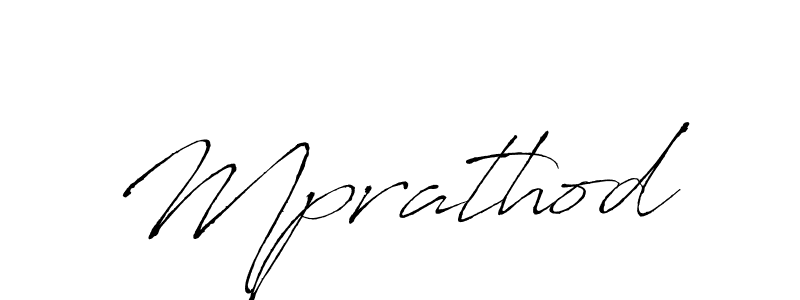 Create a beautiful signature design for name Mprathod. With this signature (Antro_Vectra) fonts, you can make a handwritten signature for free. Mprathod signature style 6 images and pictures png