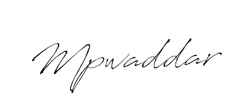 Create a beautiful signature design for name Mpwaddar. With this signature (Antro_Vectra) fonts, you can make a handwritten signature for free. Mpwaddar signature style 6 images and pictures png