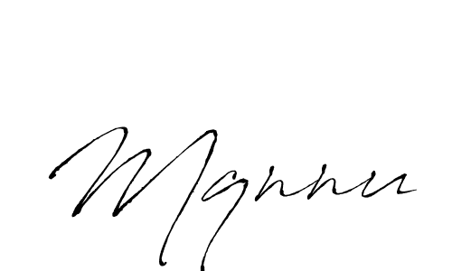 Create a beautiful signature design for name Mqnnu. With this signature (Antro_Vectra) fonts, you can make a handwritten signature for free. Mqnnu signature style 6 images and pictures png