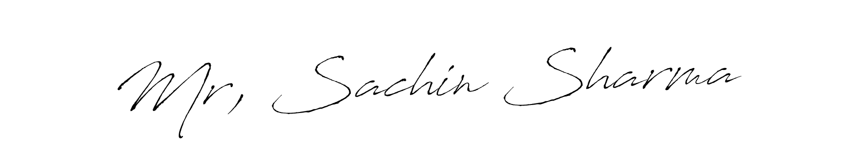 Make a beautiful signature design for name Mr, Sachin Sharma. With this signature (Antro_Vectra) style, you can create a handwritten signature for free. Mr, Sachin Sharma signature style 6 images and pictures png