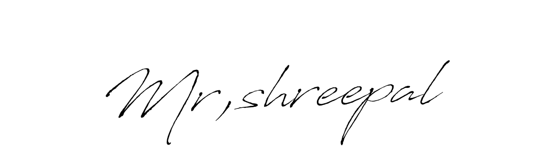 Mr,shreepal stylish signature style. Best Handwritten Sign (Antro_Vectra) for my name. Handwritten Signature Collection Ideas for my name Mr,shreepal. Mr,shreepal signature style 6 images and pictures png