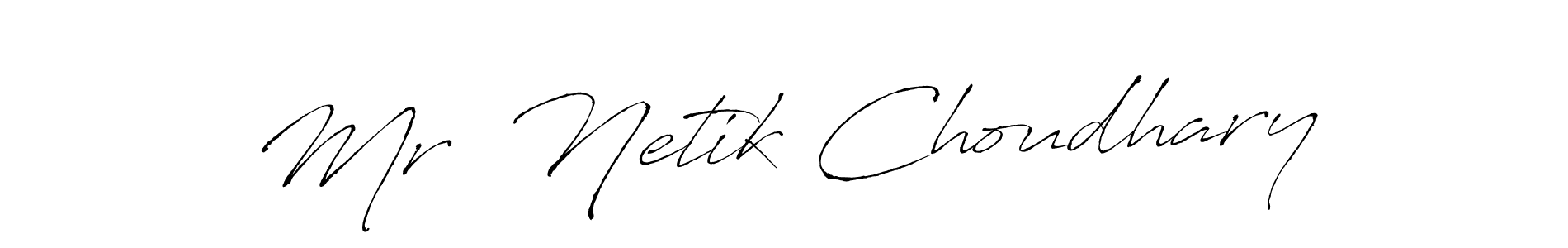 if you are searching for the best signature style for your name Mr  Netik Choudhary. so please give up your signature search. here we have designed multiple signature styles  using Antro_Vectra. Mr  Netik Choudhary signature style 6 images and pictures png