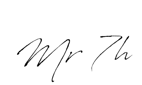 How to make Mr 7h name signature. Use Antro_Vectra style for creating short signs online. This is the latest handwritten sign. Mr 7h signature style 6 images and pictures png