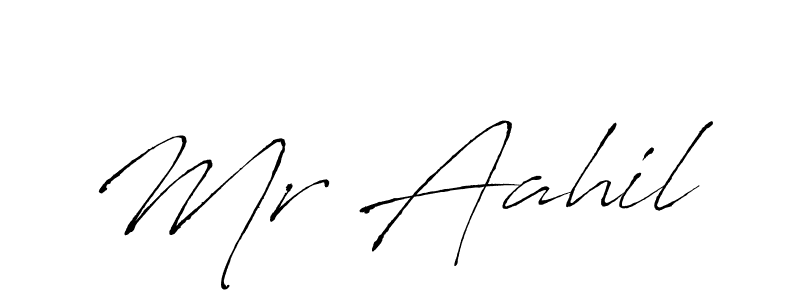 Make a beautiful signature design for name Mr Aahil. With this signature (Antro_Vectra) style, you can create a handwritten signature for free. Mr Aahil signature style 6 images and pictures png