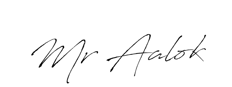 Also we have Mr Aalok name is the best signature style. Create professional handwritten signature collection using Antro_Vectra autograph style. Mr Aalok signature style 6 images and pictures png