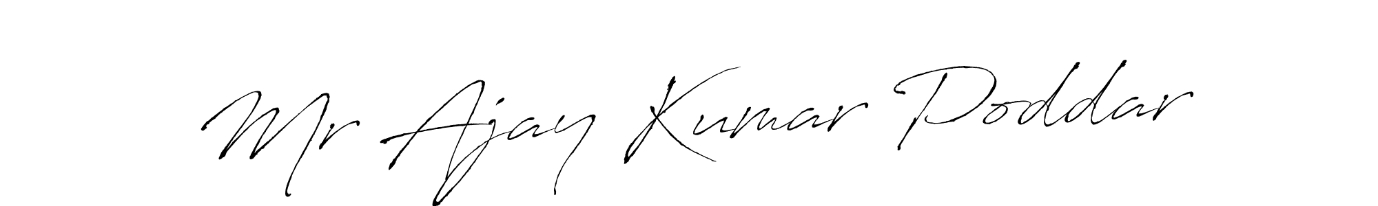 The best way (Antro_Vectra) to make a short signature is to pick only two or three words in your name. The name Mr Ajay Kumar Poddar include a total of six letters. For converting this name. Mr Ajay Kumar Poddar signature style 6 images and pictures png