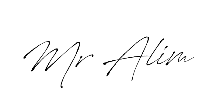 How to make Mr Alim name signature. Use Antro_Vectra style for creating short signs online. This is the latest handwritten sign. Mr Alim signature style 6 images and pictures png