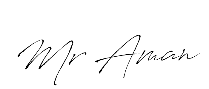 Use a signature maker to create a handwritten signature online. With this signature software, you can design (Antro_Vectra) your own signature for name Mr Aman. Mr Aman signature style 6 images and pictures png