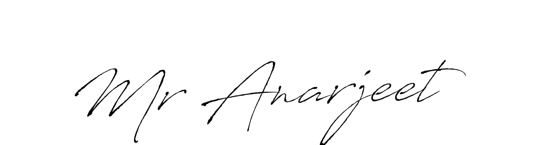 How to make Mr Anarjeet name signature. Use Antro_Vectra style for creating short signs online. This is the latest handwritten sign. Mr Anarjeet signature style 6 images and pictures png