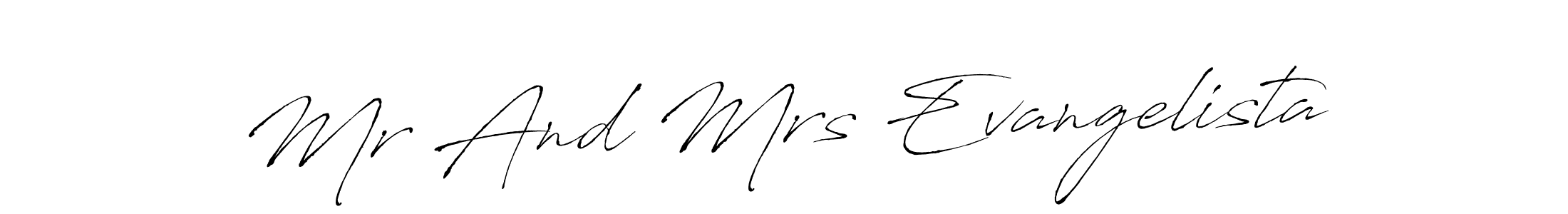 Similarly Antro_Vectra is the best handwritten signature design. Signature creator online .You can use it as an online autograph creator for name Mr And Mrs Evangelista. Mr And Mrs Evangelista signature style 6 images and pictures png