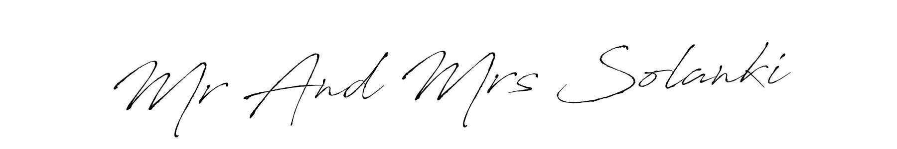 Make a beautiful signature design for name Mr And Mrs Solanki. With this signature (Antro_Vectra) style, you can create a handwritten signature for free. Mr And Mrs Solanki signature style 6 images and pictures png