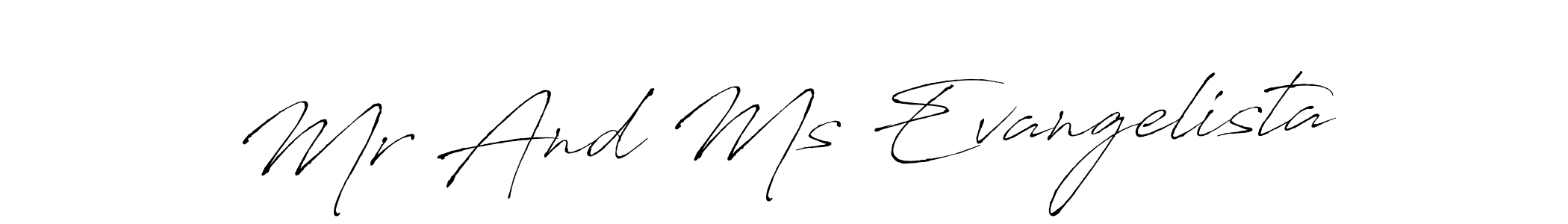 Once you've used our free online signature maker to create your best signature Antro_Vectra style, it's time to enjoy all of the benefits that Mr And Ms Evangelista name signing documents. Mr And Ms Evangelista signature style 6 images and pictures png