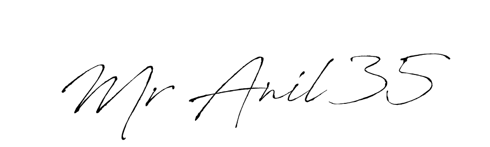 Make a beautiful signature design for name Mr Anil 35. With this signature (Antro_Vectra) style, you can create a handwritten signature for free. Mr Anil 35 signature style 6 images and pictures png