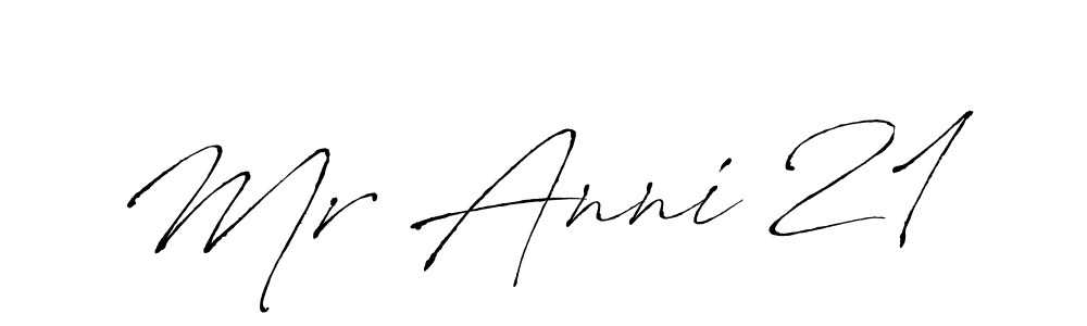 How to make Mr Anni 21 name signature. Use Antro_Vectra style for creating short signs online. This is the latest handwritten sign. Mr Anni 21 signature style 6 images and pictures png