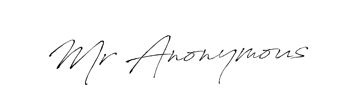 How to Draw Mr Anonymous signature style? Antro_Vectra is a latest design signature styles for name Mr Anonymous. Mr Anonymous signature style 6 images and pictures png