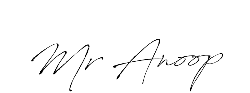 How to make Mr Anoop name signature. Use Antro_Vectra style for creating short signs online. This is the latest handwritten sign. Mr Anoop signature style 6 images and pictures png