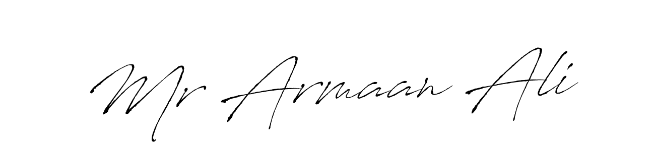 The best way (Antro_Vectra) to make a short signature is to pick only two or three words in your name. The name Mr Armaan Ali include a total of six letters. For converting this name. Mr Armaan Ali signature style 6 images and pictures png