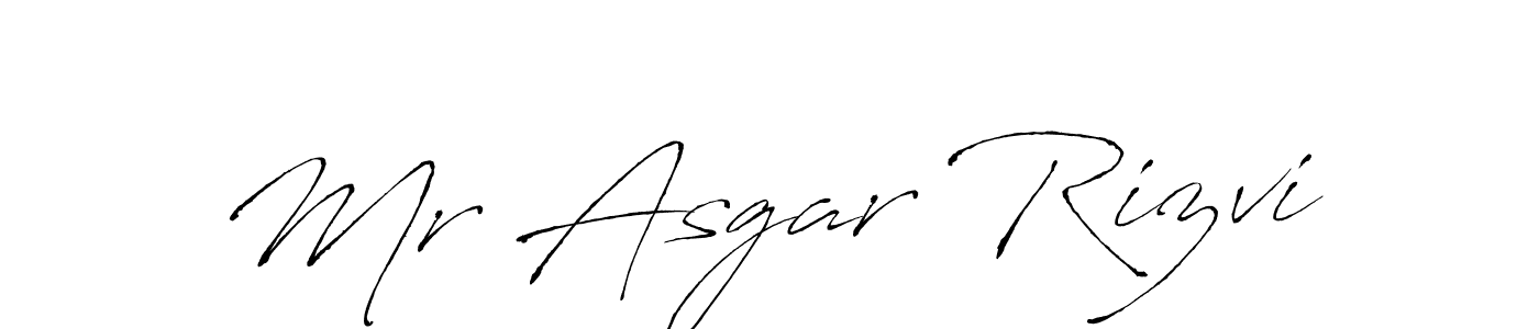 Make a beautiful signature design for name Mr Asgar Rizvi. With this signature (Antro_Vectra) style, you can create a handwritten signature for free. Mr Asgar Rizvi signature style 6 images and pictures png