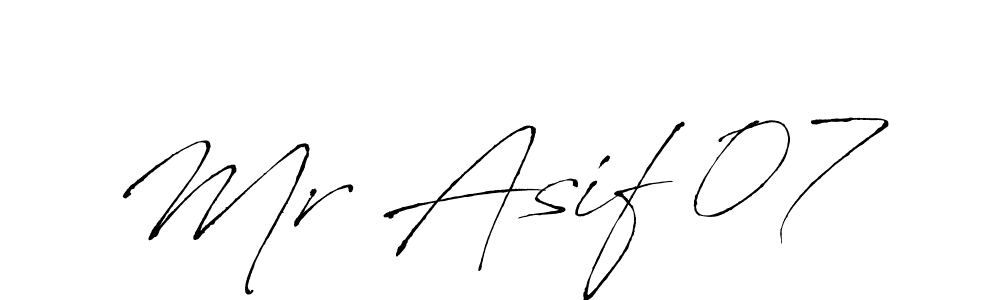 How to make Mr Asif 07 signature? Antro_Vectra is a professional autograph style. Create handwritten signature for Mr Asif 07 name. Mr Asif 07 signature style 6 images and pictures png