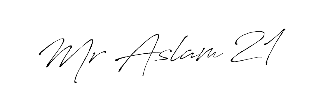 Mr Aslam 21 stylish signature style. Best Handwritten Sign (Antro_Vectra) for my name. Handwritten Signature Collection Ideas for my name Mr Aslam 21. Mr Aslam 21 signature style 6 images and pictures png