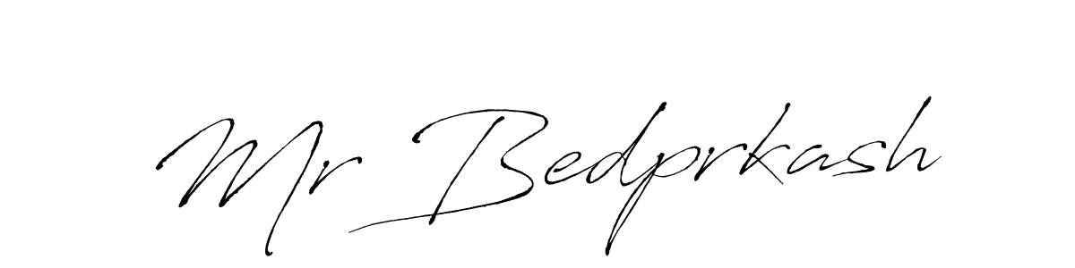 Create a beautiful signature design for name Mr Bedprkash. With this signature (Antro_Vectra) fonts, you can make a handwritten signature for free. Mr Bedprkash signature style 6 images and pictures png