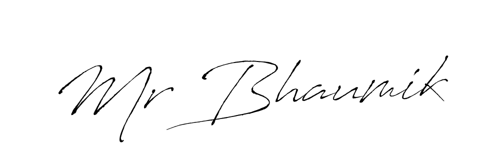 How to make Mr Bhaumik name signature. Use Antro_Vectra style for creating short signs online. This is the latest handwritten sign. Mr Bhaumik signature style 6 images and pictures png