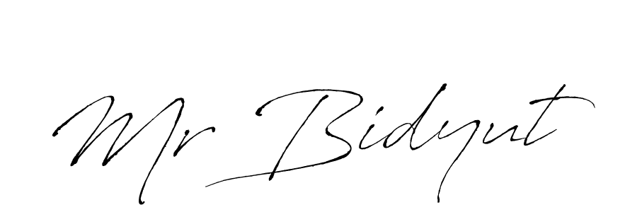 Create a beautiful signature design for name Mr Bidyut. With this signature (Antro_Vectra) fonts, you can make a handwritten signature for free. Mr Bidyut signature style 6 images and pictures png