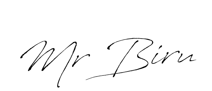 Antro_Vectra is a professional signature style that is perfect for those who want to add a touch of class to their signature. It is also a great choice for those who want to make their signature more unique. Get Mr Biru name to fancy signature for free. Mr Biru signature style 6 images and pictures png