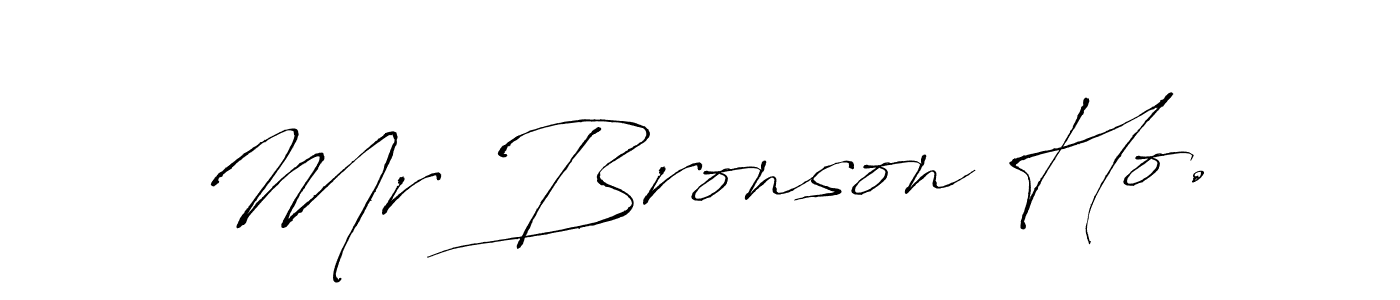 Make a beautiful signature design for name Mr Bronson Ho.. With this signature (Antro_Vectra) style, you can create a handwritten signature for free. Mr Bronson Ho. signature style 6 images and pictures png