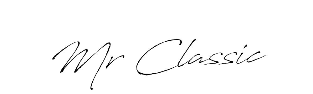Create a beautiful signature design for name Mr Classic. With this signature (Antro_Vectra) fonts, you can make a handwritten signature for free. Mr Classic signature style 6 images and pictures png