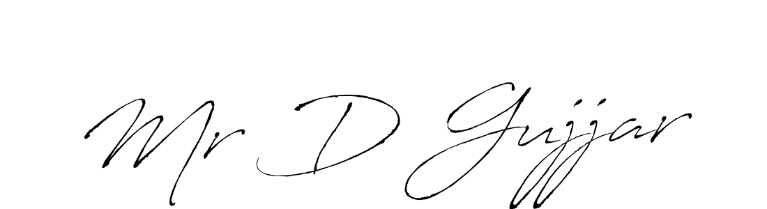 Use a signature maker to create a handwritten signature online. With this signature software, you can design (Antro_Vectra) your own signature for name Mr D Gujjar. Mr D Gujjar signature style 6 images and pictures png