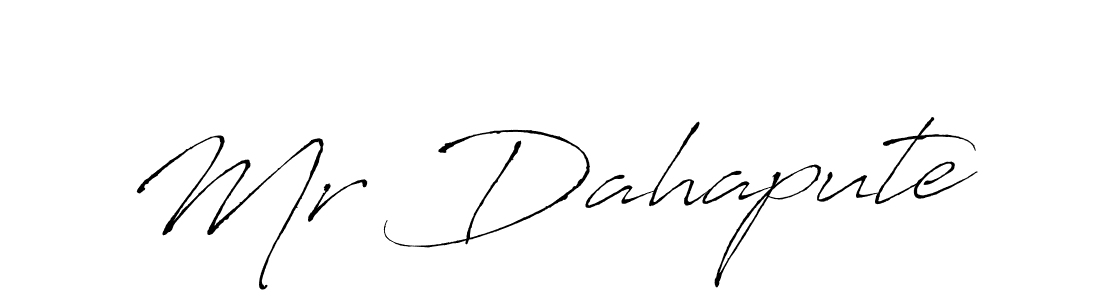 Also we have Mr Dahapute name is the best signature style. Create professional handwritten signature collection using Antro_Vectra autograph style. Mr Dahapute signature style 6 images and pictures png