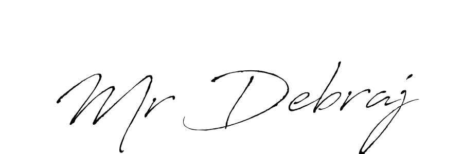 Use a signature maker to create a handwritten signature online. With this signature software, you can design (Antro_Vectra) your own signature for name Mr Debraj. Mr Debraj signature style 6 images and pictures png