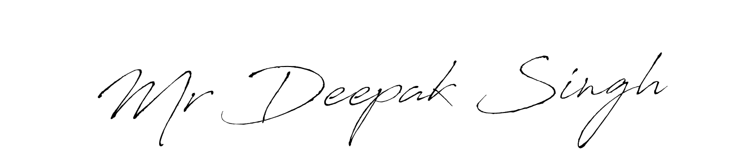 Mr Deepak Singh stylish signature style. Best Handwritten Sign (Antro_Vectra) for my name. Handwritten Signature Collection Ideas for my name Mr Deepak Singh. Mr Deepak Singh signature style 6 images and pictures png