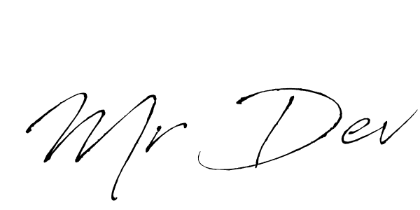 How to make Mr Dev signature? Antro_Vectra is a professional autograph style. Create handwritten signature for Mr Dev name. Mr Dev signature style 6 images and pictures png