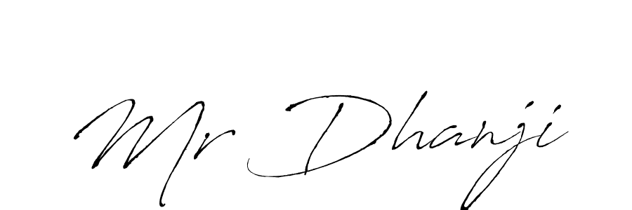 Use a signature maker to create a handwritten signature online. With this signature software, you can design (Antro_Vectra) your own signature for name Mr Dhanji. Mr Dhanji signature style 6 images and pictures png