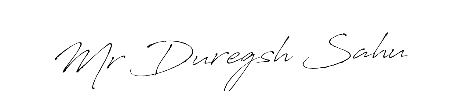 Antro_Vectra is a professional signature style that is perfect for those who want to add a touch of class to their signature. It is also a great choice for those who want to make their signature more unique. Get Mr Duregsh Sahu name to fancy signature for free. Mr Duregsh Sahu signature style 6 images and pictures png