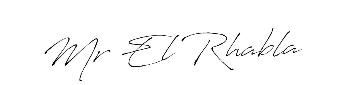 Design your own signature with our free online signature maker. With this signature software, you can create a handwritten (Antro_Vectra) signature for name Mr El Rhabla. Mr El Rhabla signature style 6 images and pictures png