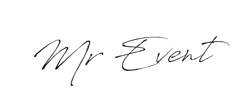 Use a signature maker to create a handwritten signature online. With this signature software, you can design (Antro_Vectra) your own signature for name Mr Event. Mr Event signature style 6 images and pictures png