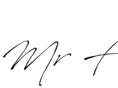 How to make Mr F signature? Antro_Vectra is a professional autograph style. Create handwritten signature for Mr F name. Mr F signature style 6 images and pictures png