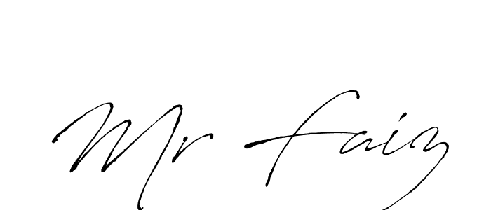 Also we have Mr Faiz name is the best signature style. Create professional handwritten signature collection using Antro_Vectra autograph style. Mr Faiz signature style 6 images and pictures png