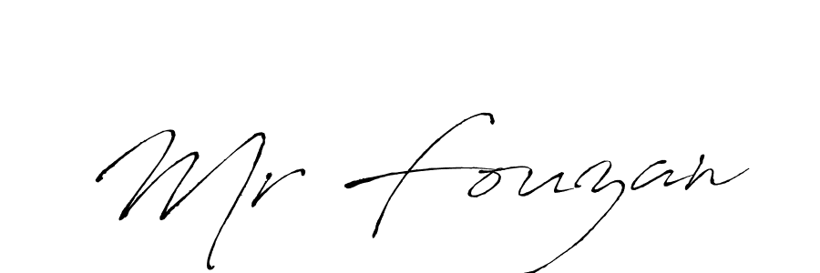 You should practise on your own different ways (Antro_Vectra) to write your name (Mr Fouzan) in signature. don't let someone else do it for you. Mr Fouzan signature style 6 images and pictures png