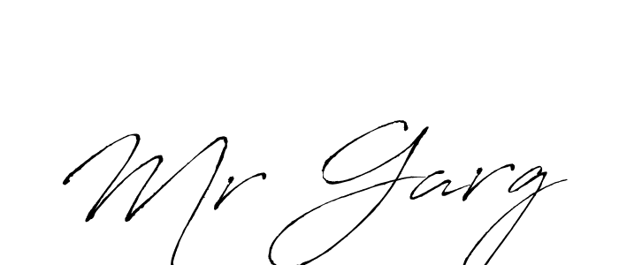 How to make Mr Garg name signature. Use Antro_Vectra style for creating short signs online. This is the latest handwritten sign. Mr Garg signature style 6 images and pictures png